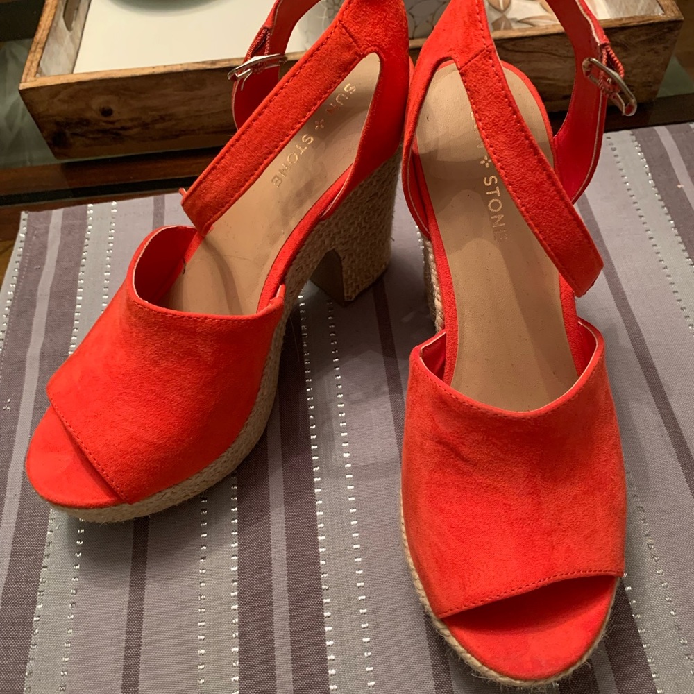 Platform Open Toe Shoes - image 1